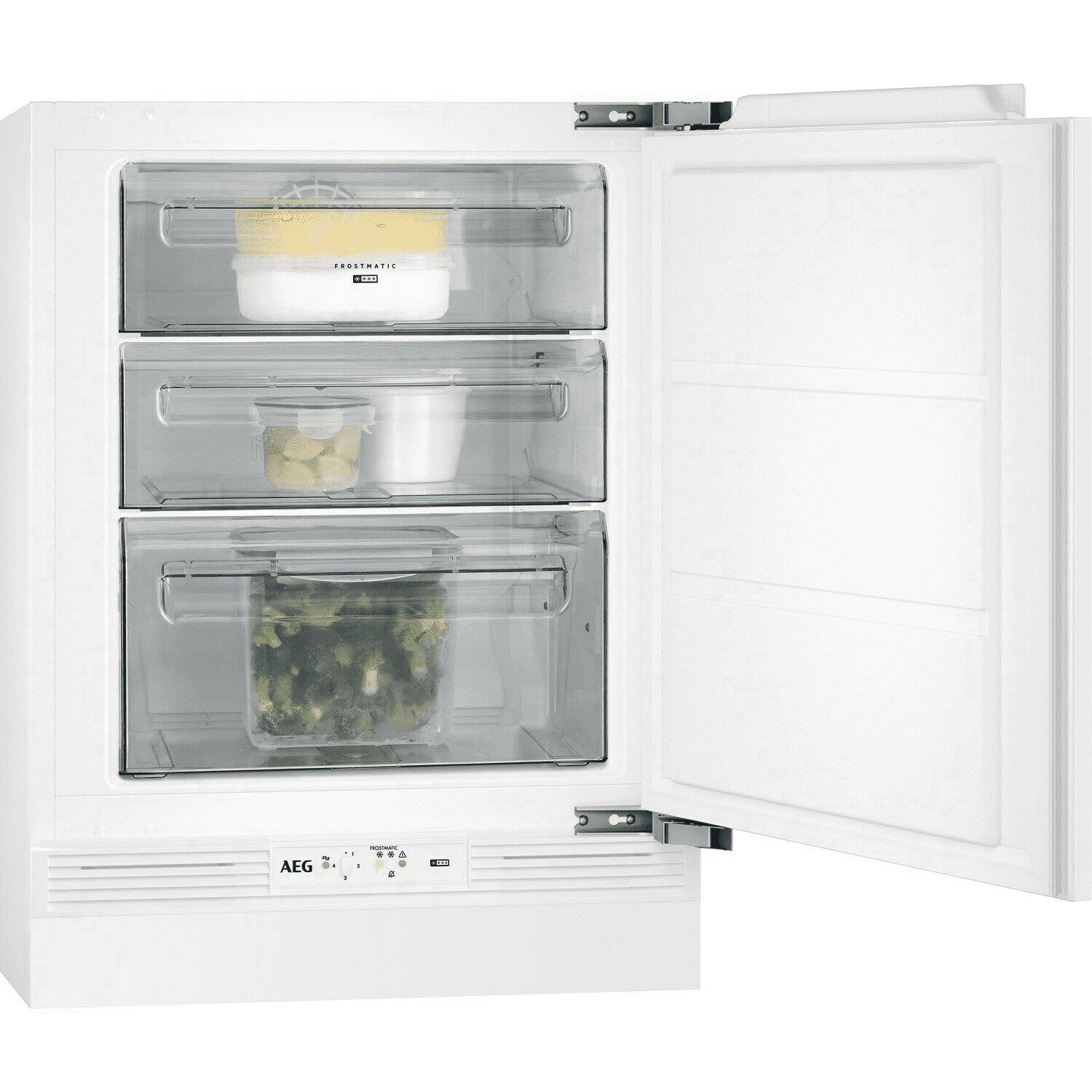AEG ABE682F1NF Integrated Frost Free Under Counter Freezer with Fixed Door Fixing Kit - F Rated - 0
