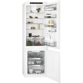 AEG SCE818F6TS Integrated Frost Free Fridge Freezer with Sliding Door Fixing Kit - White - F Rated