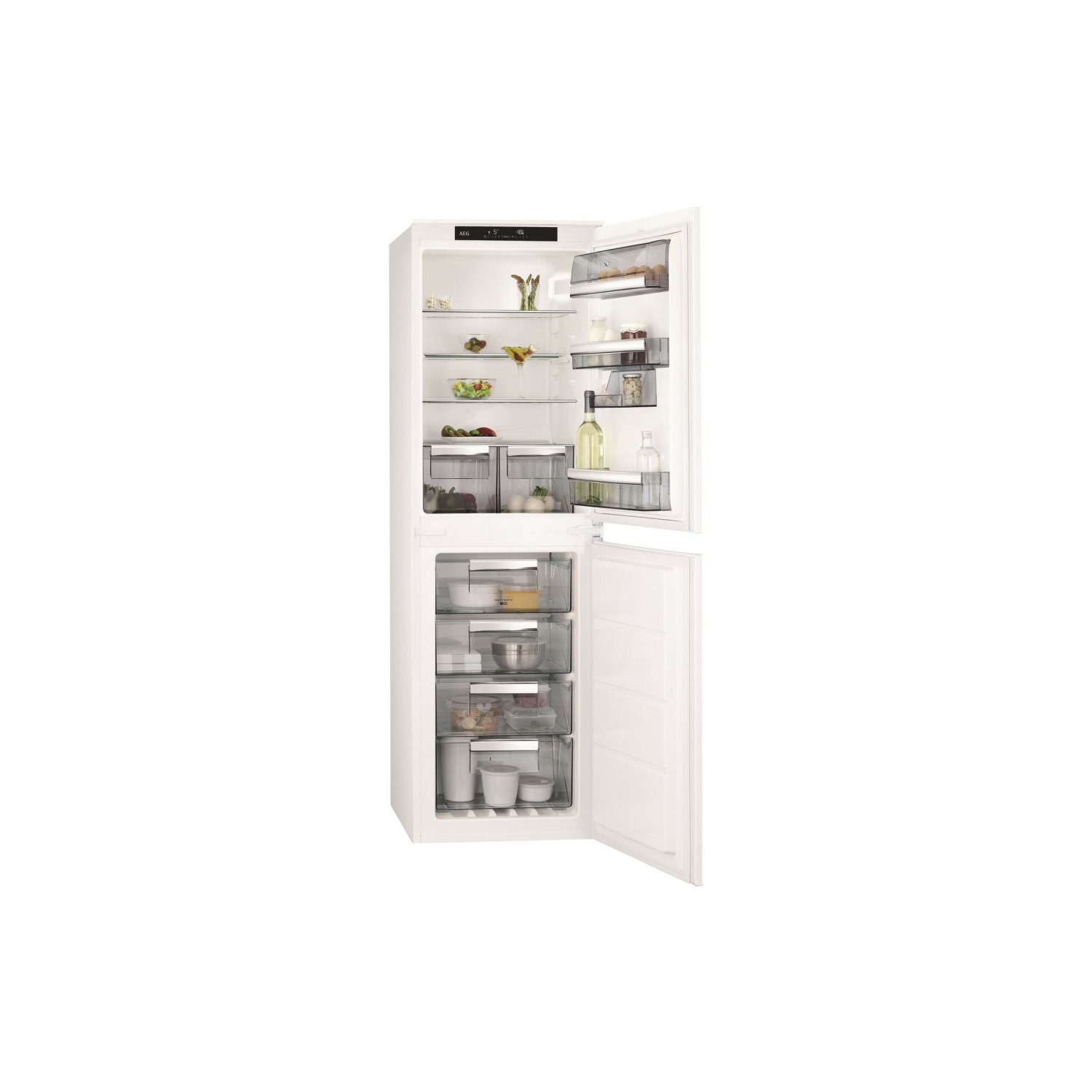 AEG SCE8181VNS Frost Free Integrated Fridge Freezer Smythe & Barrie Ltd