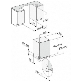 Miele G7160SCVI Integrated Dishwasher  - 1