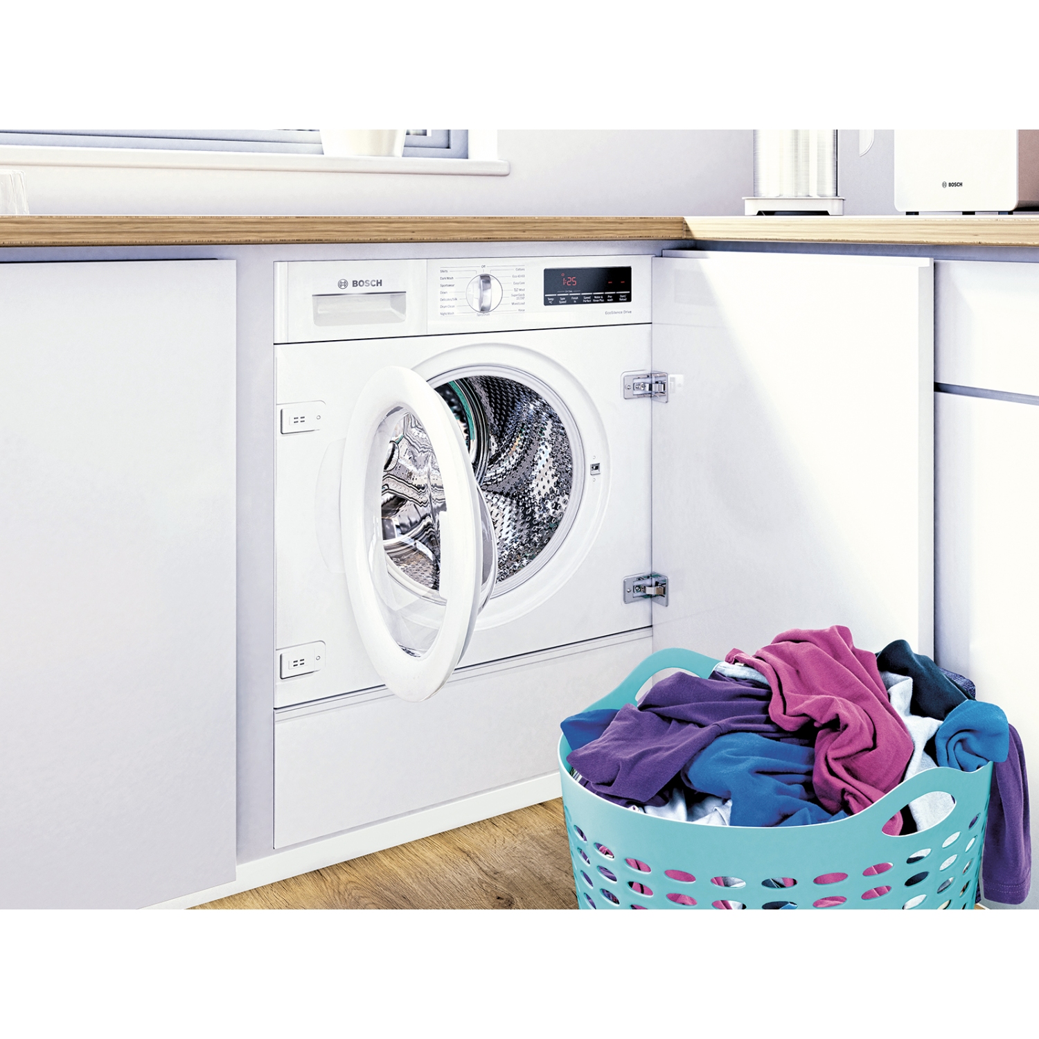 Bosch Serie 8 WIW28501GB Integrated Washing Machine 8kg Load 400rpm Spin - 1